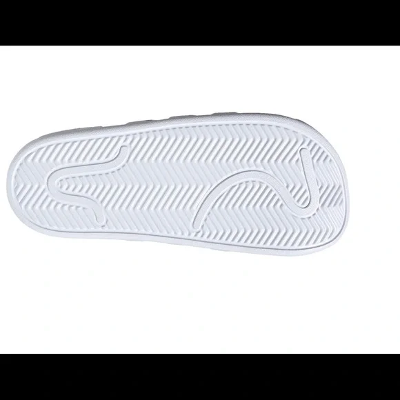 Brand New Adidas Adilette White/Black Clog sz 7 & 8 women left - Picture 8 of 11